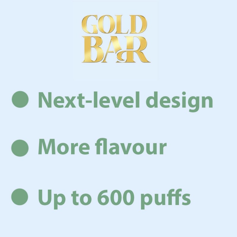 Gold Bar disposable vape info UK