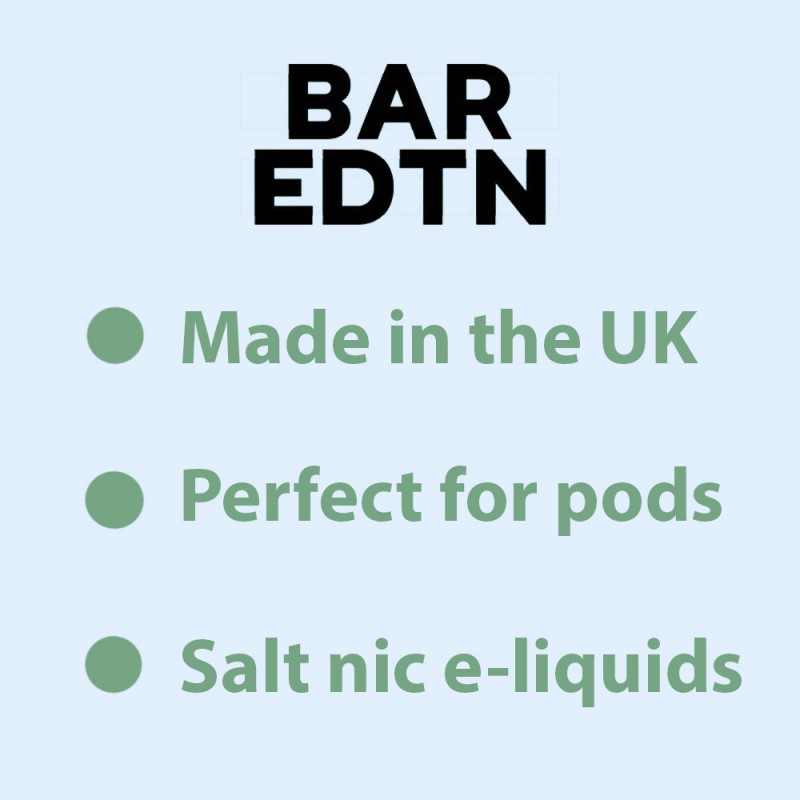Bar EDTN e-liquid info UK
