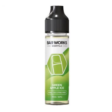 Bar Works Green Apple 50ml 0mg e-liquid UK