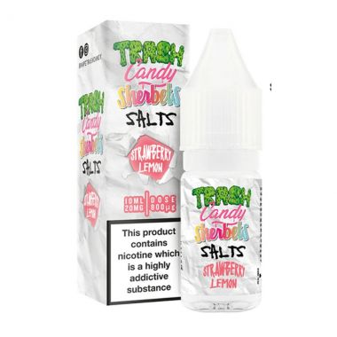 Strawberry Lemon Sherbet Trash Candy Salt E-liquid UK