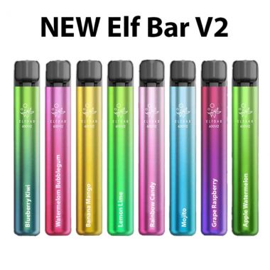 Elf Bar V2 600 disposable puff bar UK